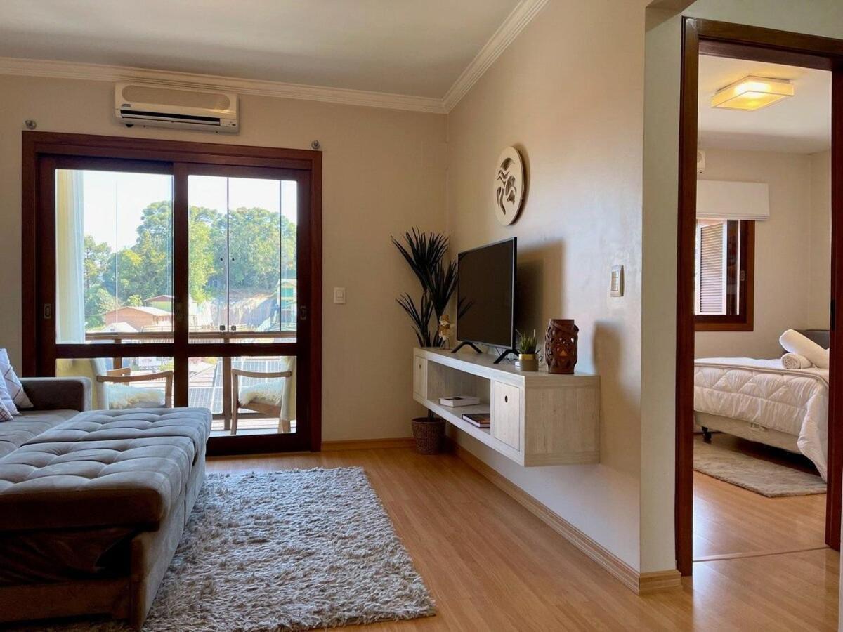Apartamentos Jardim Da Serra Centro By Achei Gramado Luaran gambar